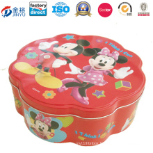 Food Packaging Companies Tin Box with Flower Shaped Jy-Wd-2015112517